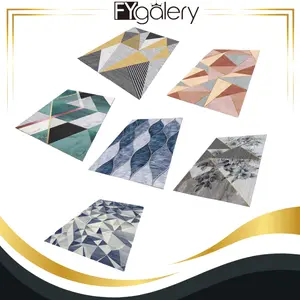 FYgalery Karpet Lantai Ruang Tamu Estetik Polyster Premiun Quality terbaru Ukuran 100 x 150 cm Y3373