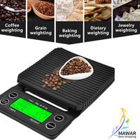 Gambar DH-E50 Timbangan Kopi Digital Timbangan Kopi Tetes Pengisi Daya Tipe-C Pengatur Waktu 5KG / 0.1g Akurasi Tinggi - DH-E50-Brown-5kg-0.01g dari Mawar Best Shopping Kab. Tangerang 2 Tokopedia
