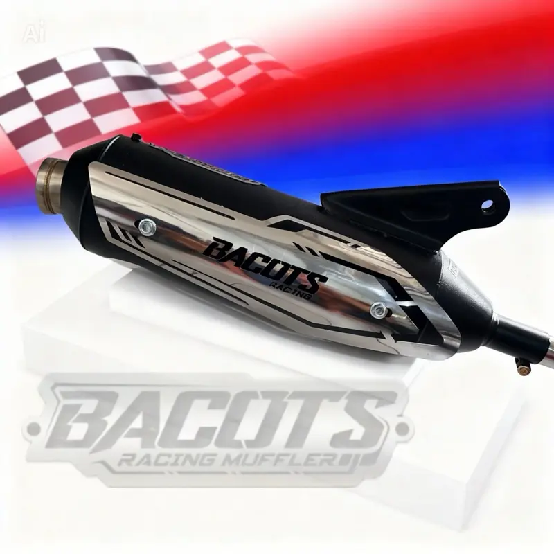Bacots Racing Knalpot Standar Racing Moncong Shjiro , TAMENG STAINLES , Type Sarfull ,Bass adem untuk Semua Matic Plug N Play Bacots Racing Knalpot Standar Racing Moncong Shjiro , TAMENG STAINLES , Type Sarfull ,Bass adem untuk Semua Matic Plug N Play