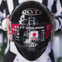 Gambar KYT TT Course Solid (Black,Black Doff,dll) dari Bandung Helmet Gallery Kota Bandung 4 Tokopedia