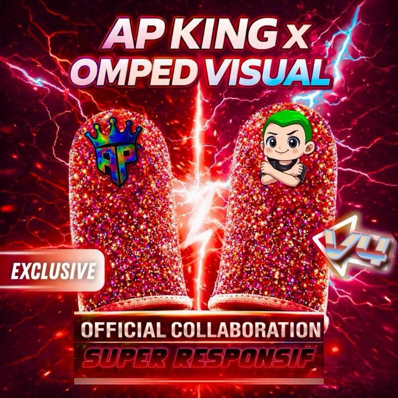 Tay cầm AP King V4 X Omped Visual Phiên bản đặc biệt! Rất nhạy, chống mồ hôi, 2…