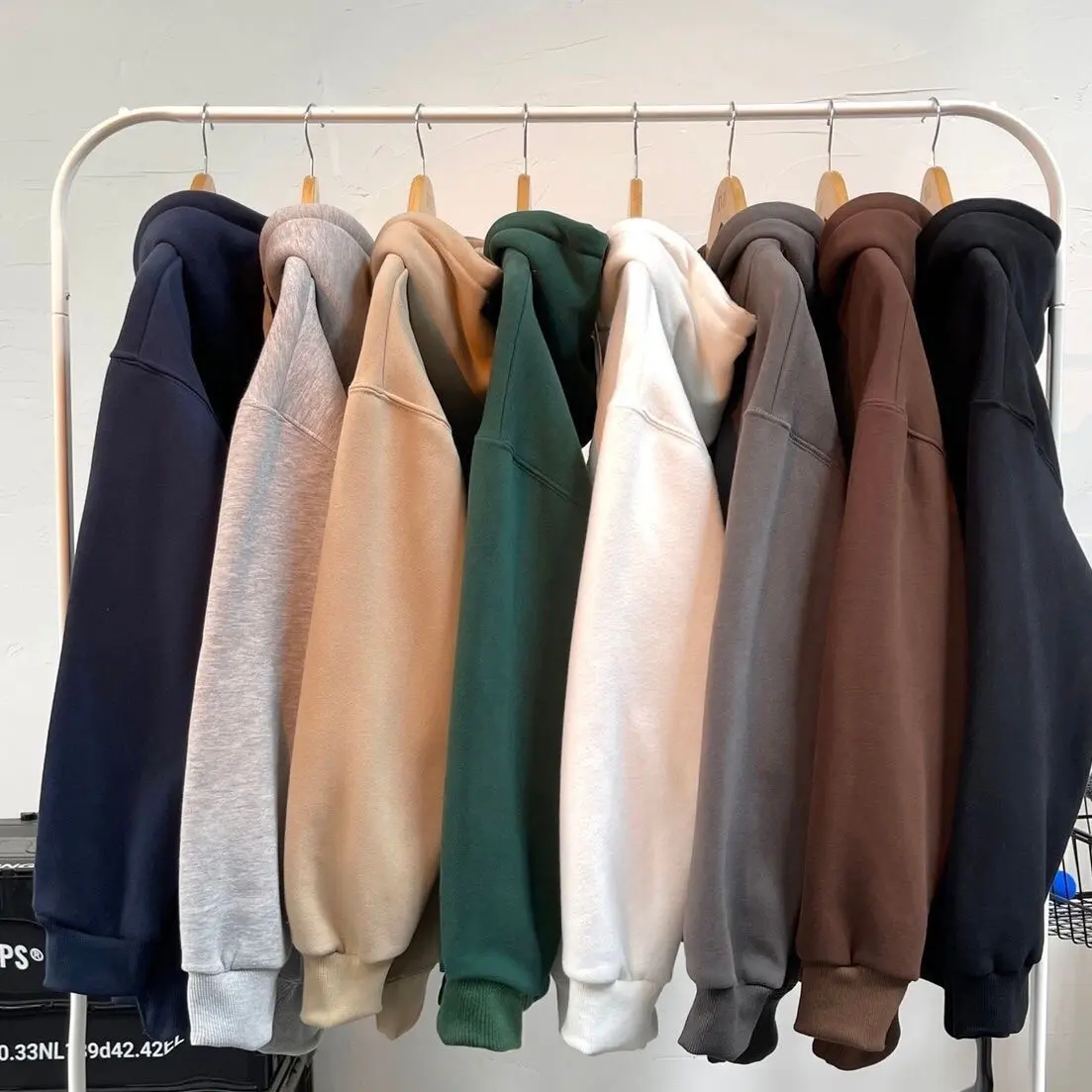 LINK CO HOODIE  GEMOY KODE 01-100 Unisex Sweater Motif Lembut Nyaman Oversize Pria Santai Wanita Pasangan Tangan