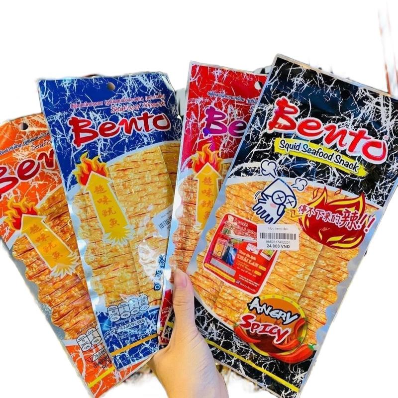  12 gói Mực Bento khủng lồ thơm ngon Ăn Vặt Thức Ăn Food Snack Chua muc mucbento 