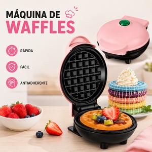Molde de waffle no pegajoso máquina de desayuno eléctrica bandeja de horno eléctrica de desayuno doméstico para bocadillos de desayuno rápido y postres