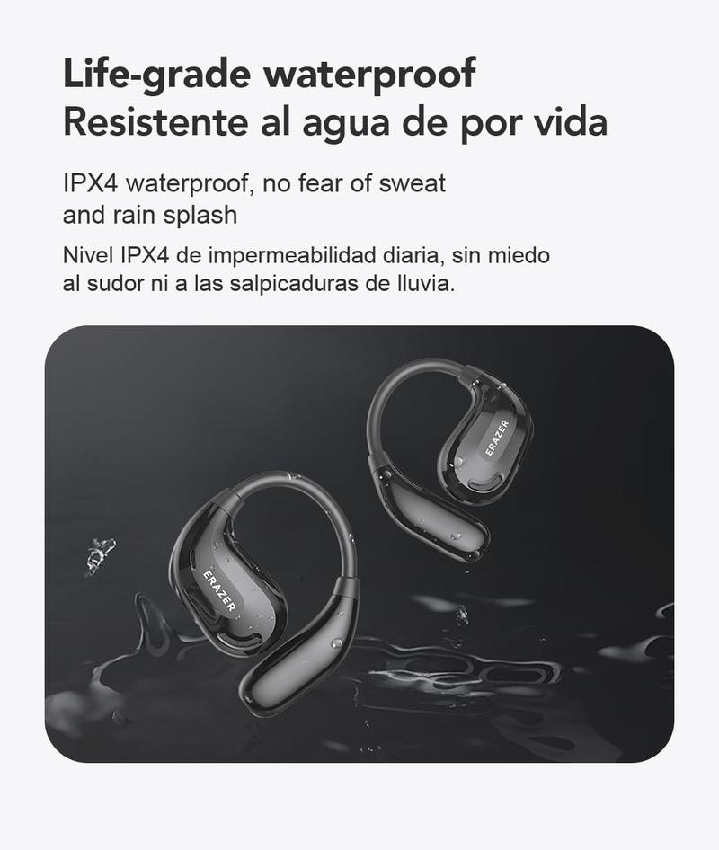 Product Introduction of Headset Terjemahan AI ERAZER XT66 Pro Earphone Bluetooth Open Ear Kualitas Suara HiFi Tahan Air IPX5 Dapat Menerjemahkan Ke 134 Bahasa Earbud Nirkabel 43