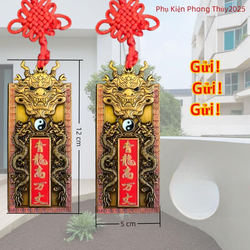 【 hồ hiển】 Gương Thanh Long Phong Thủy, Tịnh Long Đồ Trang Trí Treo, Thiết Kế…