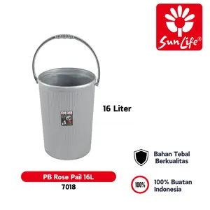Sunlife Rose Pail 16L & 9L Ember Plastik Ember Tebal Kapasitas Besar 9-16 Liter SNL-7018-PB