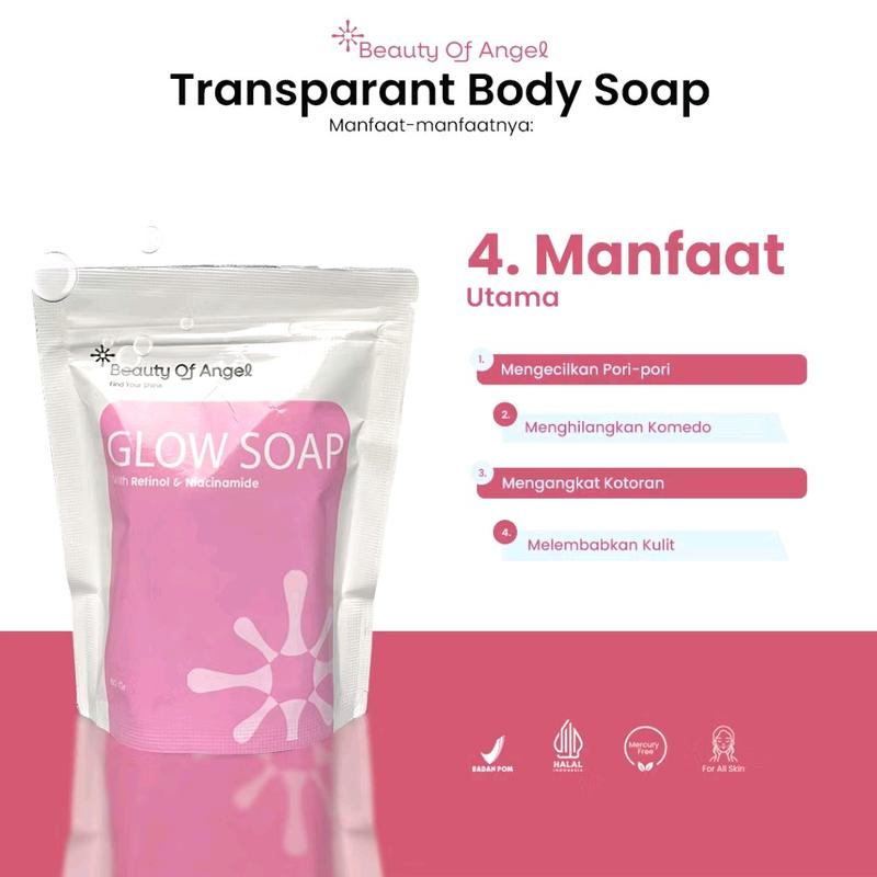 glow soap mencerahkan badan perawatan kulit tubuh & wajah Membersihkan Bodycare 5