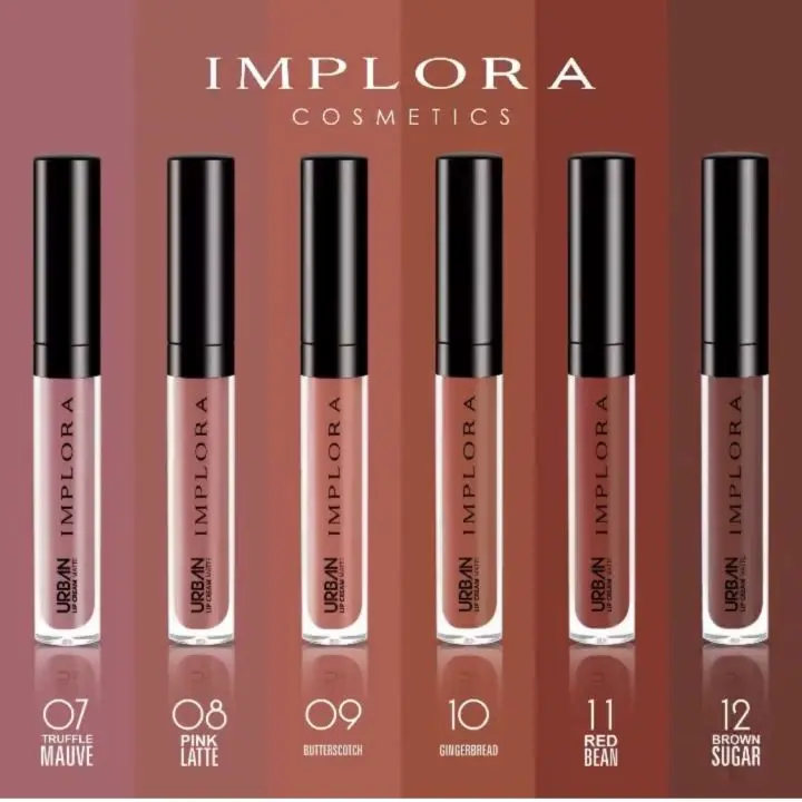 ( Dapat 12pc ) Implora Lipcream Lengkap Shade 1