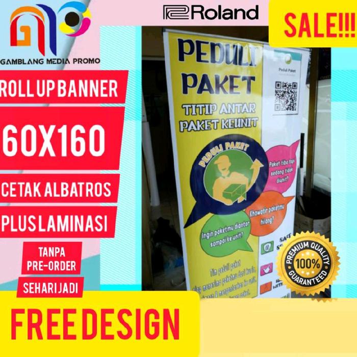 Gambar Roll Up Banner 60x160 Albatros Murah dari GamblangMediaPromo Kota Administrasi Jakarta Selatan Tokopedia