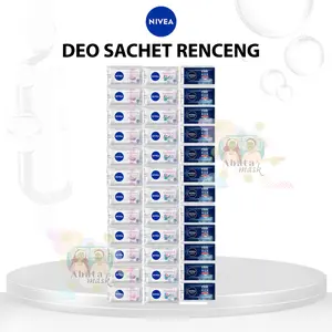 NIVEA DEODORANT Sachet Renceng 12pcs 9ml Antiperspirant BPOM Terbaru 02/2026 Kualitas Terbaik