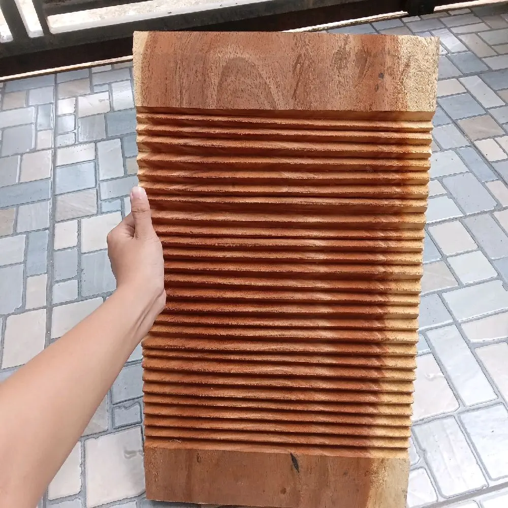 Papan Cuci Pakaian / Papan Cuci / Gilesan Baju Kayu Besar Tanpa Sambungan