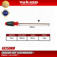 Gambar YUKIDO OBENG GAGANG KARET 10INC PLUS(+)  / CHUSION GRIP SCREWDRIVER AB346-010B dari PT. YUKIDO POWER TEKNIK Kab. Tangerang 1 Tokopedia