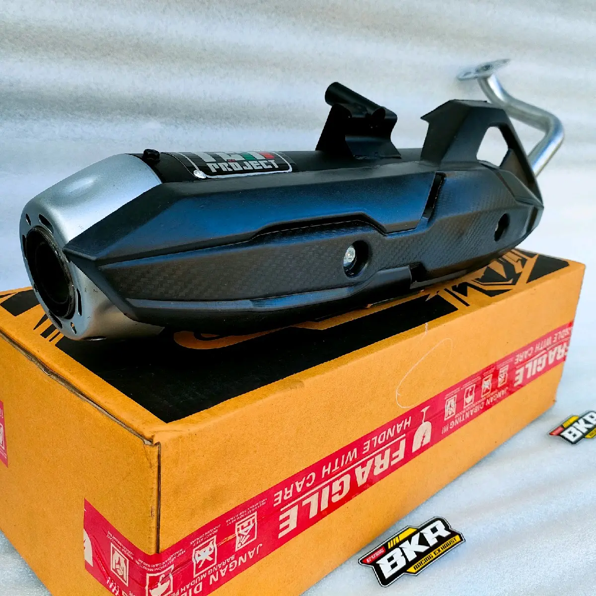 Knalpot TZM Project ngebas adem Beat Vario Scoopy PCX Nmax Aerox Mio Genio - Motorcycle Karbu Racing Silincer