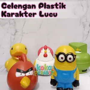 CELENGAN PLASTIK KARAKTER / CELENGAN KARAKTER /CELENGAN LUCU