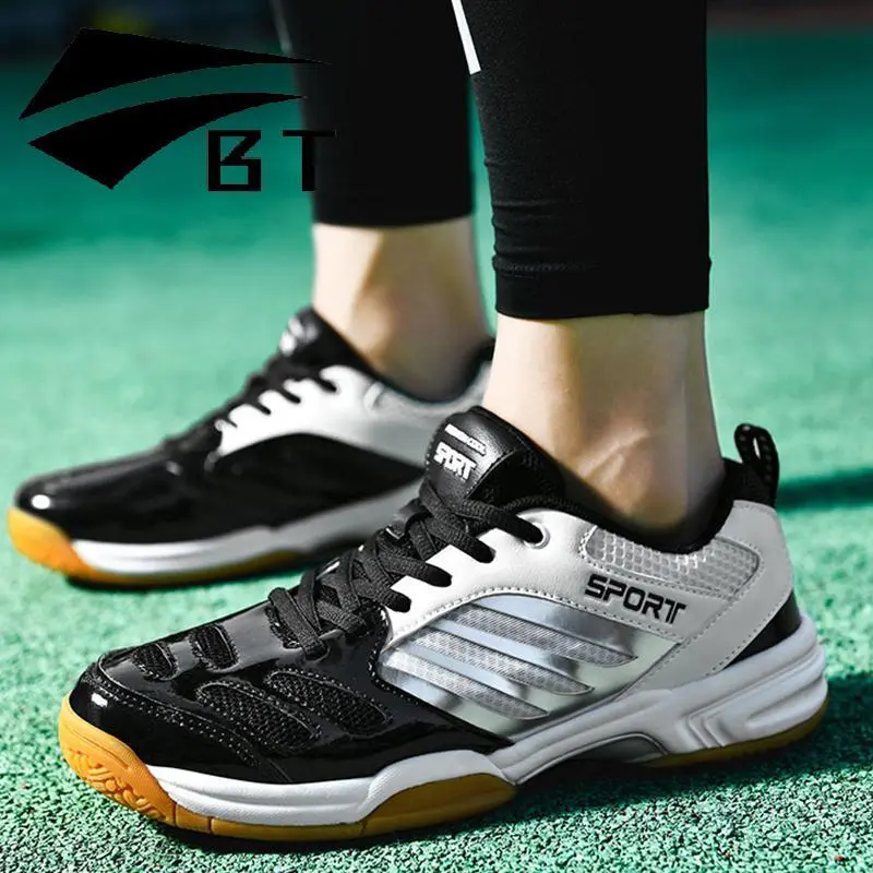 Badminton Shoes for Men High Quality Tennis Shoes Low Cut Outdoor Table Tennis Shoes Original Rubber Shoes on Sale Non-slip Shoes Light Training Shoes Large Size Men Shoes 38-48
