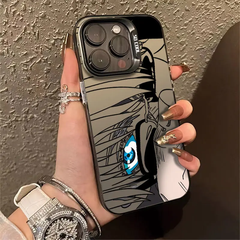 Case Anime Jujutsu Kaisen Gojo Satoru Eyes Case Premium Matte Case HP Ip 15 Pro Max Antishock antinoda Case Untuk iPhone X XR XS anime case hp ip 11 12 14 13 Pro Max cowok casing hp ip XR 7 8 Plus X XS Max hard case 6