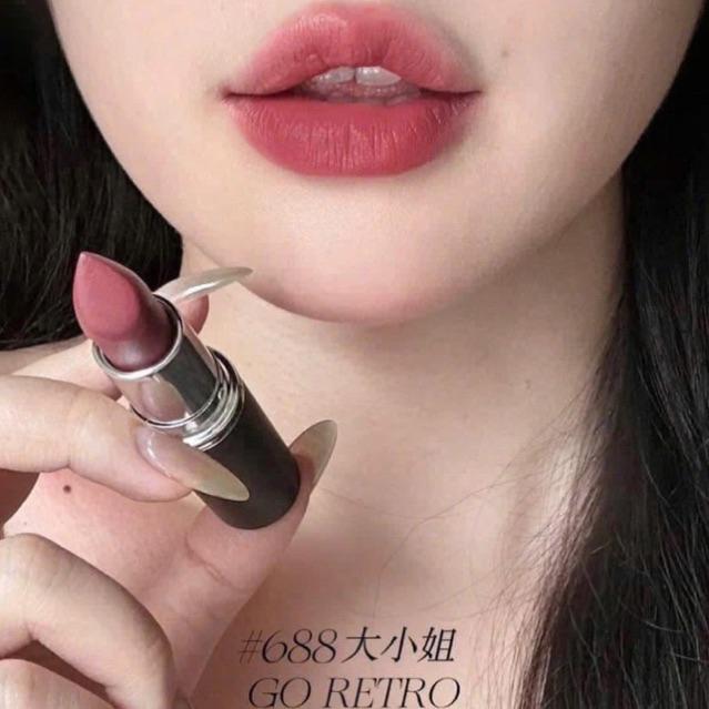 Son Macs 688 Go Retro - hồng đất ánh đỏ - dòng Maximall mới