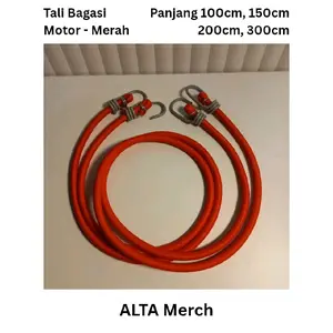 Tali Bagasi Motor / Tali Pengikat Barang Di Motor  - Warna MERAH