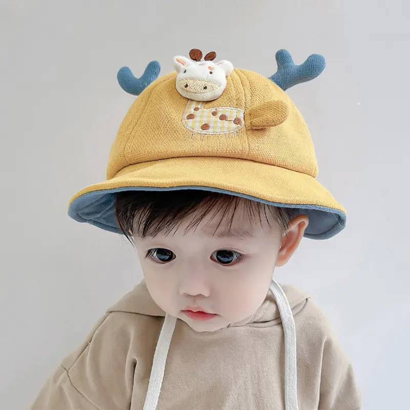 Mũ Xô Tai Hươu Cao Cổ Dễ Thương Cho Bé, Mũ Ngư Dân Cotton Mềm Cho Bé Trai Và Bé Gái, Mũ Che Nắng Panama Cho Trẻ Mới Biết Đi, 8-36 Tháng 1