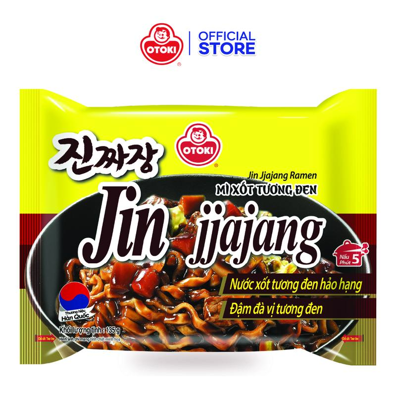  Combo 5 gói Mì trộn xốt tương đen Jin Jjajang Ramen Otoki gói 135g MÌ XỐT TƯƠNG ĐEN  VN  135g 