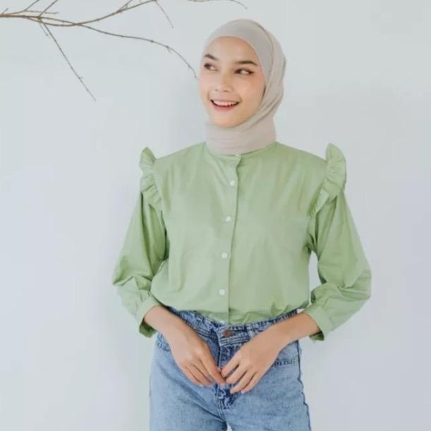 Mini Ruffle / fuschia / claire top / hara ruffle / ARA BLOUSE/ YURIM BLOUSE 2
