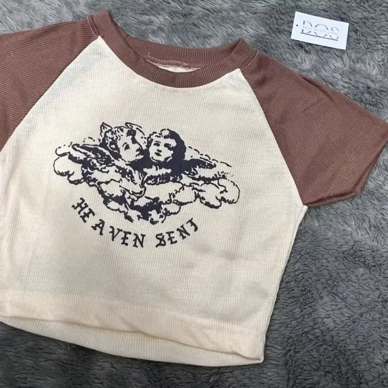 ￼Heaven Sent Crop Top Bahan RIB Fit L 3