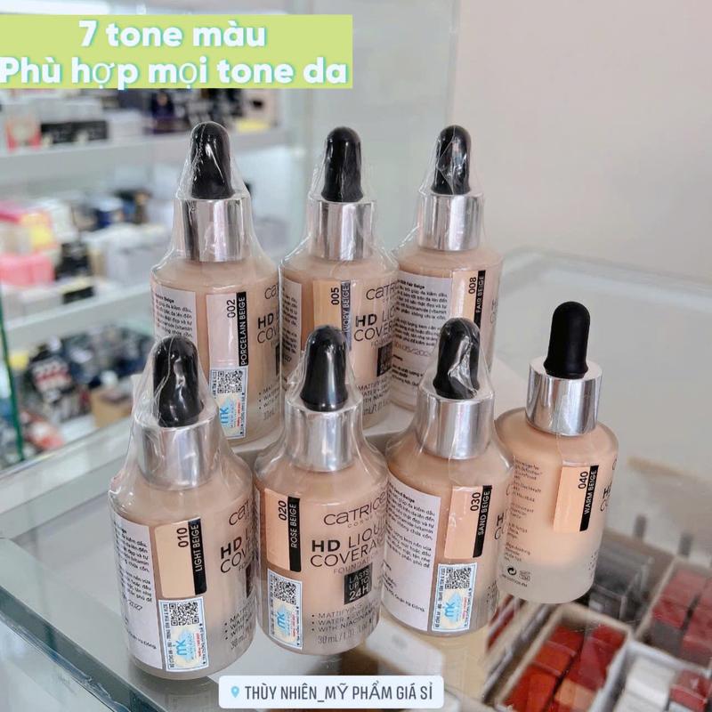 Kem nền CATRICE HD 24h chai tròn