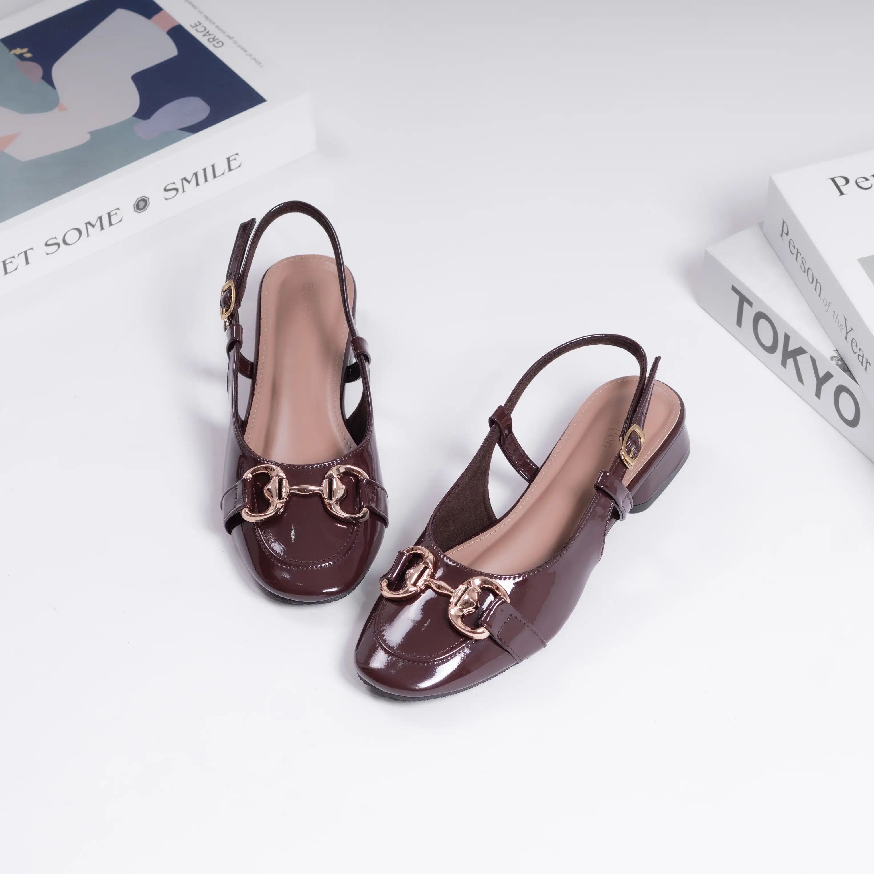 Erabyan Zenyta - Sepatu Mules Heels Wanita | Hak 3 cm
