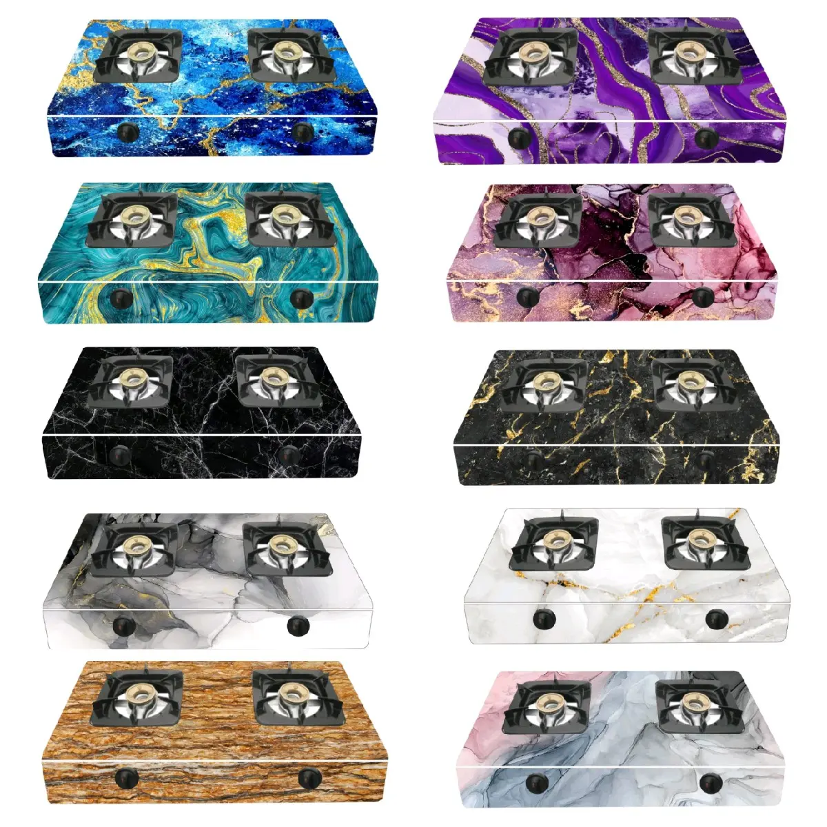 WALLPAPER STIKER BAHAN VINYL /STIKER KOMPOR GAS 2 TUNGKU MARMER