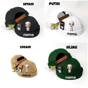 Peci miki hat peci anak free bordir nama untuk usia 1/8thn Muslim songkok