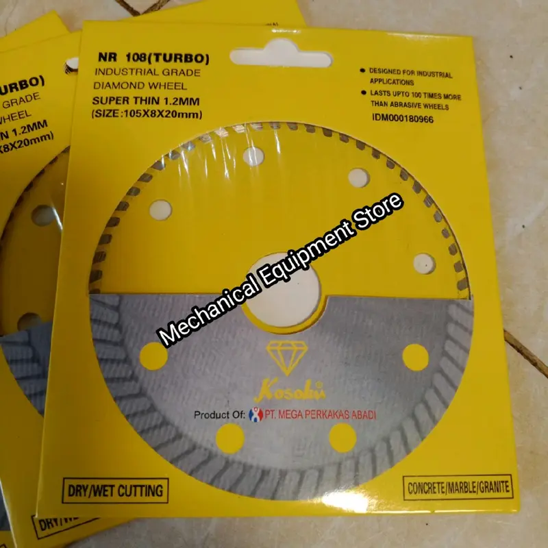 Diamond Wheel Super Thin 1.2mm Dry/wet Cutting 105 x 8 x 20mm Kosoku mata gerinda 3