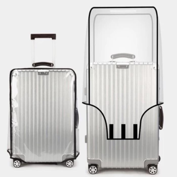  Bọc vali chống xước áo bọc vali nhựa trong suốt đủ size 18-20-24-28 inch áo trùm vali 