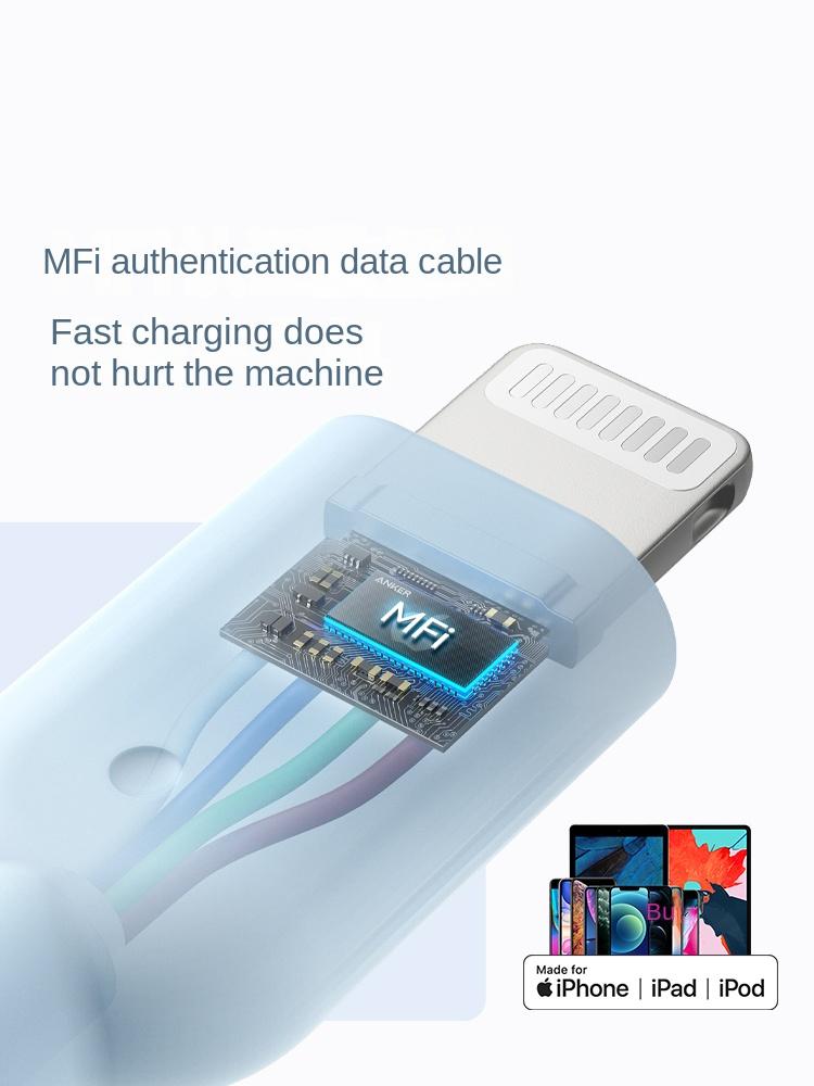 Product Introduction of Anker 321 Powerline II USB-C with Lightning Cable high-speed charging via Power Delivery MFi Certified A8632 Charger Connector Device Electronic Mobile Cellphone Smartphone 5
