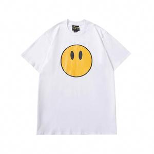 トレンドの表情バッグパターンプリント婦人用半袖Tシャツ、丸首、ゆったり、純綿カジュアルトップス、丸首、ショルダーベルト、ゆったりシルエット、通気性、肩落ちデザインプリントTシャツ夏のゆったりタイプ