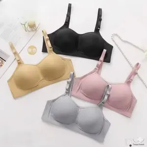 (3 PCS) Bra Oreo Wanita Dewasa Full Coverage Bh Busa Tipis Katun Lembut Nyaman Size 36-44