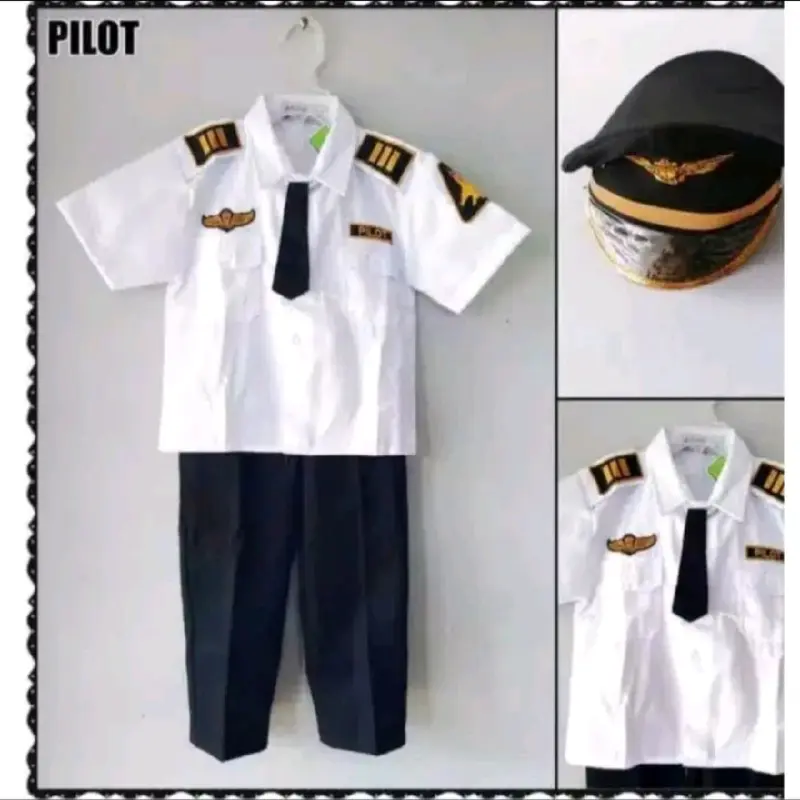 Baju Seragam Pilot Anak Sekolah TK/PAUD Laki-laki/Perempuan Terbaru - Fashion 2