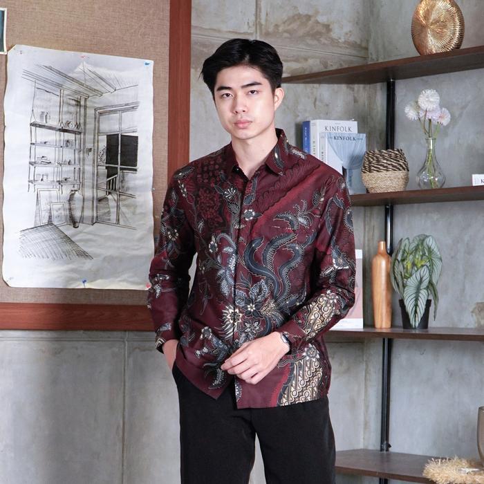 Promo Swipe Up Kemeja Batik Pria Katun Modern Slimfit Lengan Panjang ...