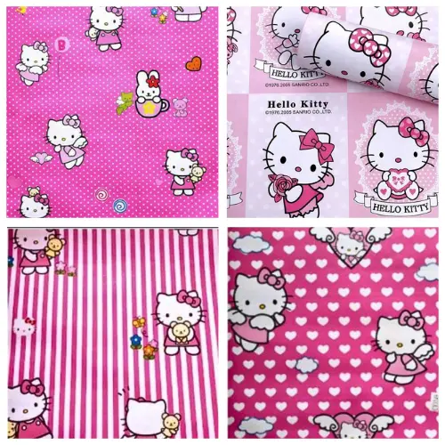 Wallpaper Sticker Dinding Kamar Tidur Anak Perempuan Walpaper Anak Cewek Motif Hello Kitty Pink Lucu
