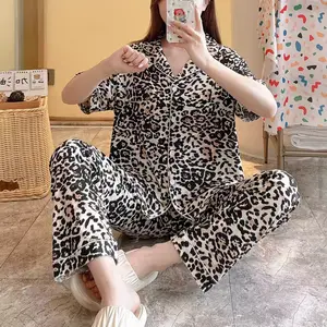 Piyama CP Celana Panjang Lengan Pendek Bajutidurkuu Wanita Dewasa Bahan Milk Katun