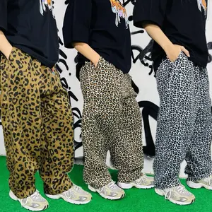 Deficat Celana Baggy Leopard Twill Unisex Kalcer Streetwear