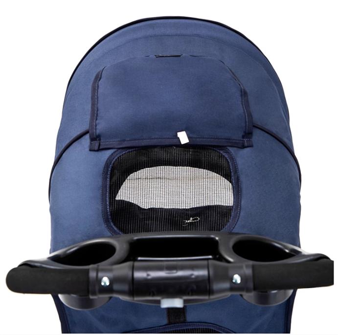 Product Introduction of Classic 3-Wheel pet Prams foldable washable light weight cheap multiple colours big compartment one step folding easy to move 38