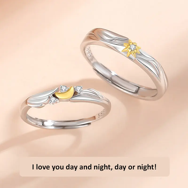 Cincin couple Titanium campuran -wuji cincin couple sepasang cincin pasangan/Bisa Disesuaikan 8