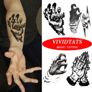 VIVIDTATS Dark Magic Tattoo Waterproof Gothic Arm Sticker for Men Lasts 7 to 15 Days Rock Style Body Art Matagal Matanggal icarus  tattoo  temporary tattoo  set colored