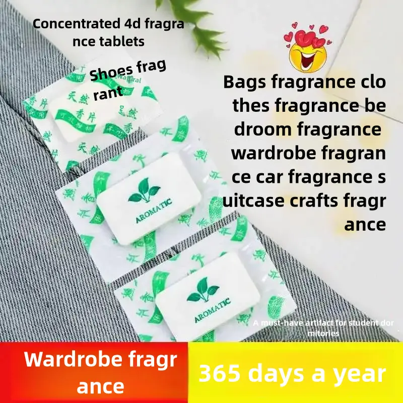 Concentrated Fragrant Tablets for Long lasting Fragrance Wardrobe Shoes Deodorizing and Moisture proof Fragrant Bags Bedroom Fresh Air Premium Car Fragrant Tablets Scent Scented