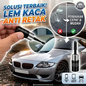 Lem Kaca Mobil WINDSHIELD REPAIR KIT Atasi Retak Pada Kaca Mobil Aquarium Hp Kuat Tanpa Bekas