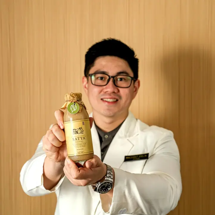 (PAKET 3 BOTOL) SATYA Jus Bawang Putih Tunggal Jahe Merah Madu Hutan Cuka Apel Lemon sudah BPOM TR Natural dan Aman 1