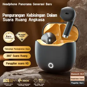 [COD] Yincoree [A03] Earphone TWS Baru | Bluetooth 6.0 | Bass Berat | Baterai Tahan Lama In Ear Peredam Kebisingan Mikrofon Bawaan