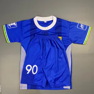 Baju Bola Anak Warna Biru | Set Kaos & Celana | 6 Bulan – 15 Tahun