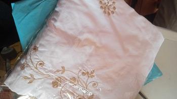 Product Review of MUSYAFFA - Mukena Dewasa Bordir Clara Premium Cantik Mewah Atasan Bawahan Bunga Katun Muslim Mukenah Mukena bordir from m**a s**i 1